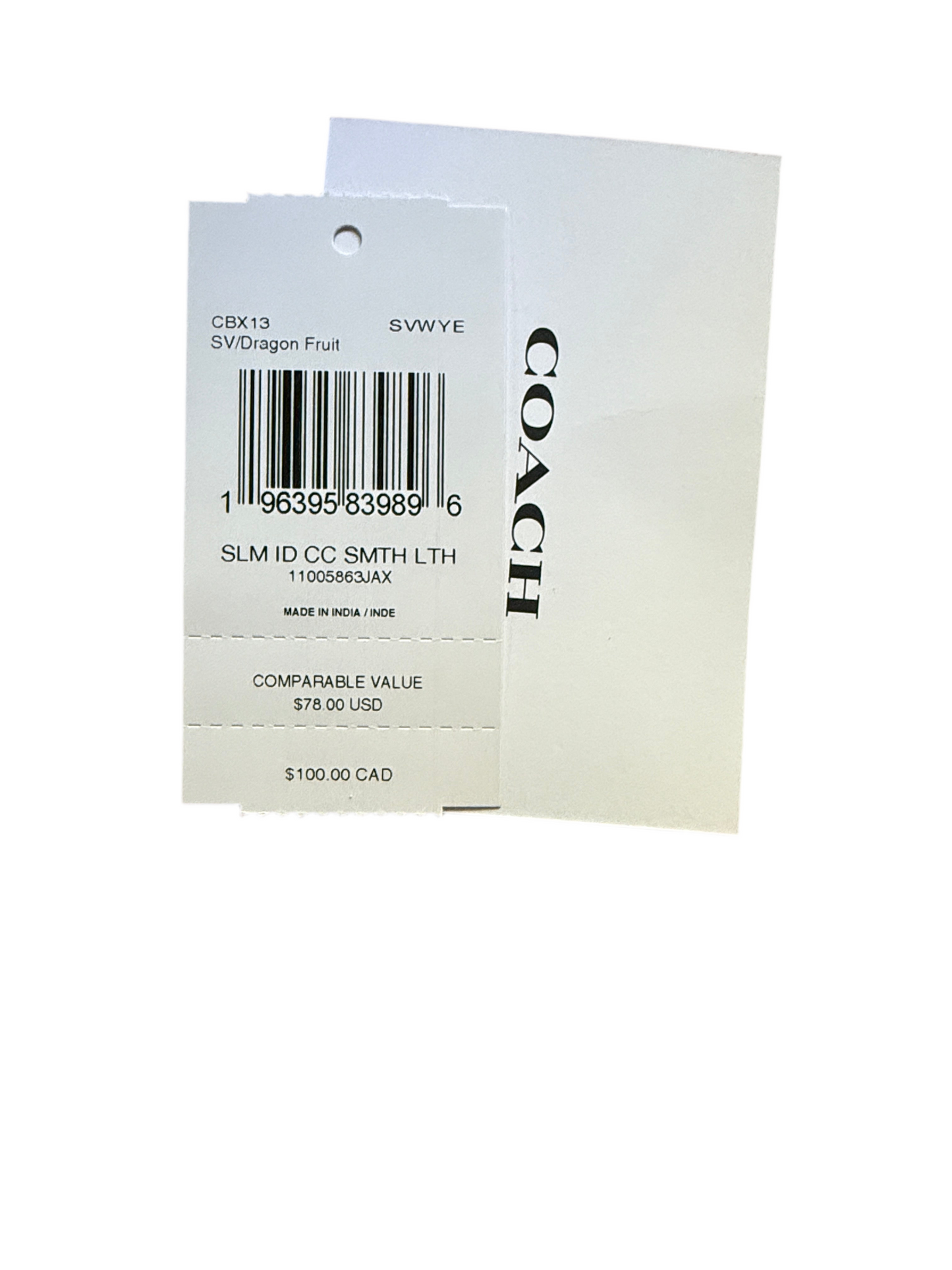 Coach card holder /Authentic