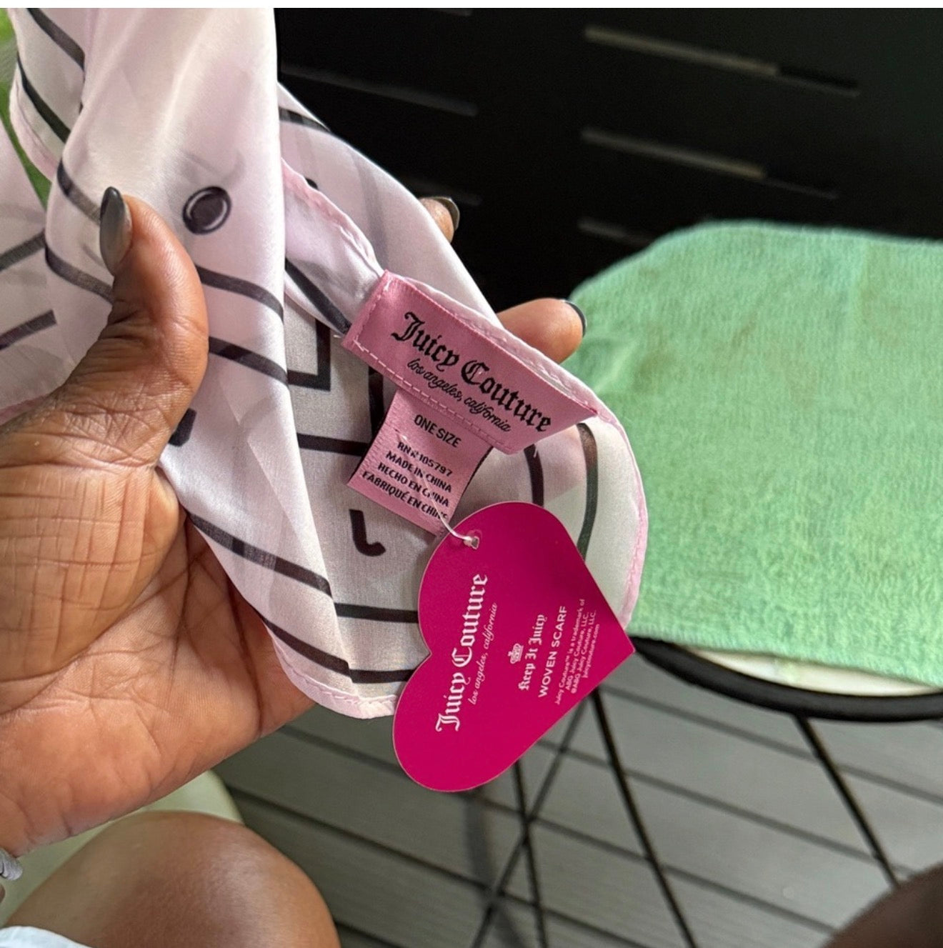 Juicy couture silk scarves