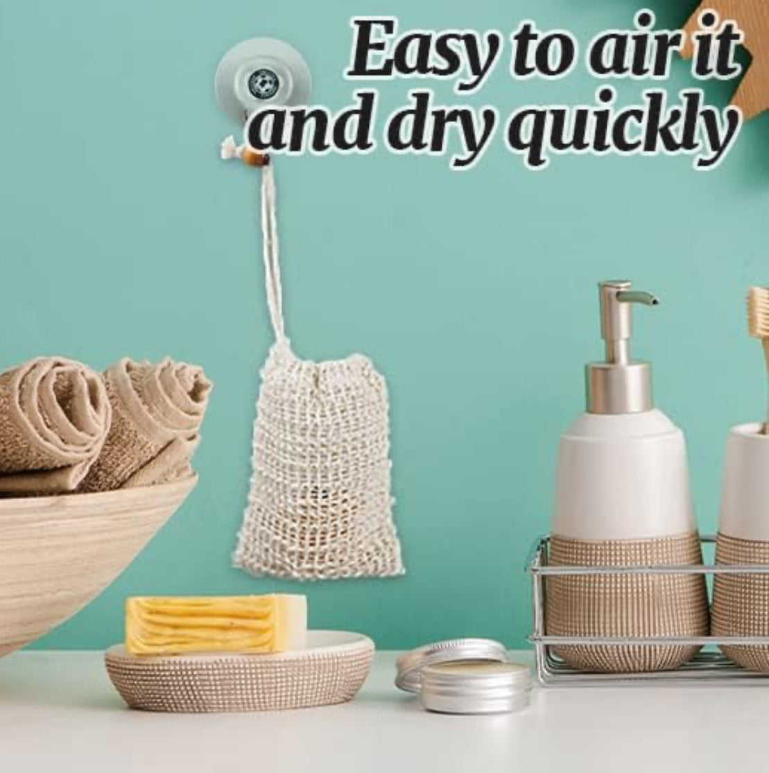 Exfoliating soap pouch