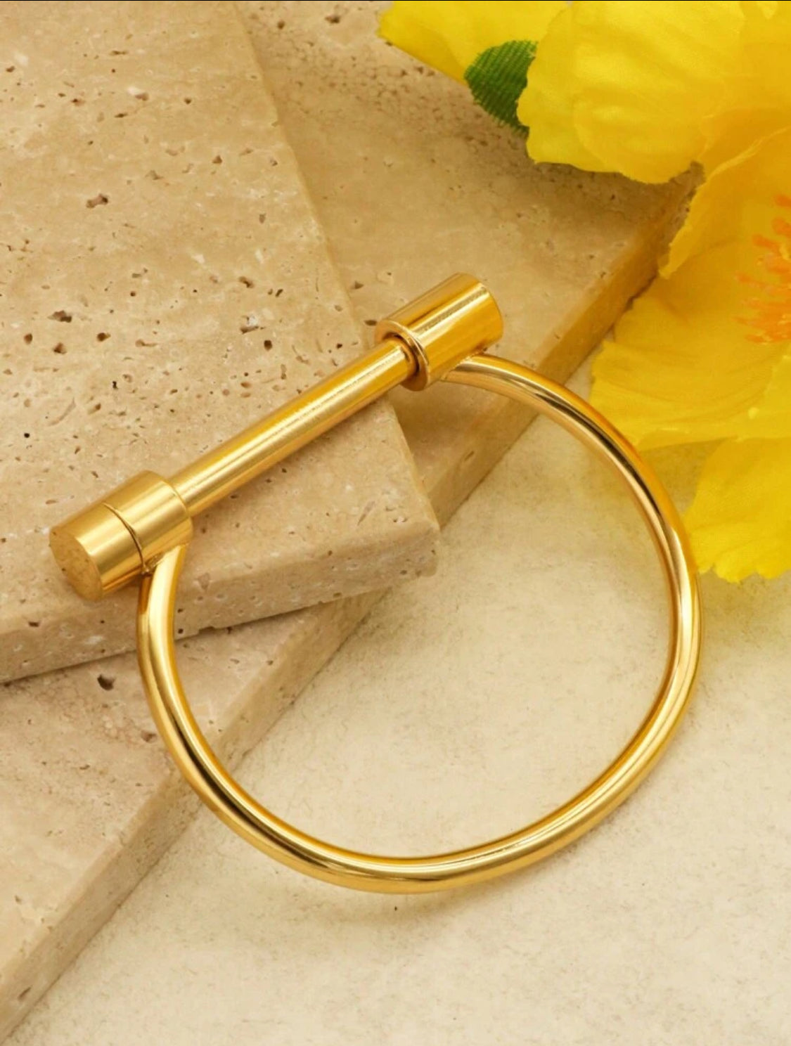 Stainless steel cuff bracelet