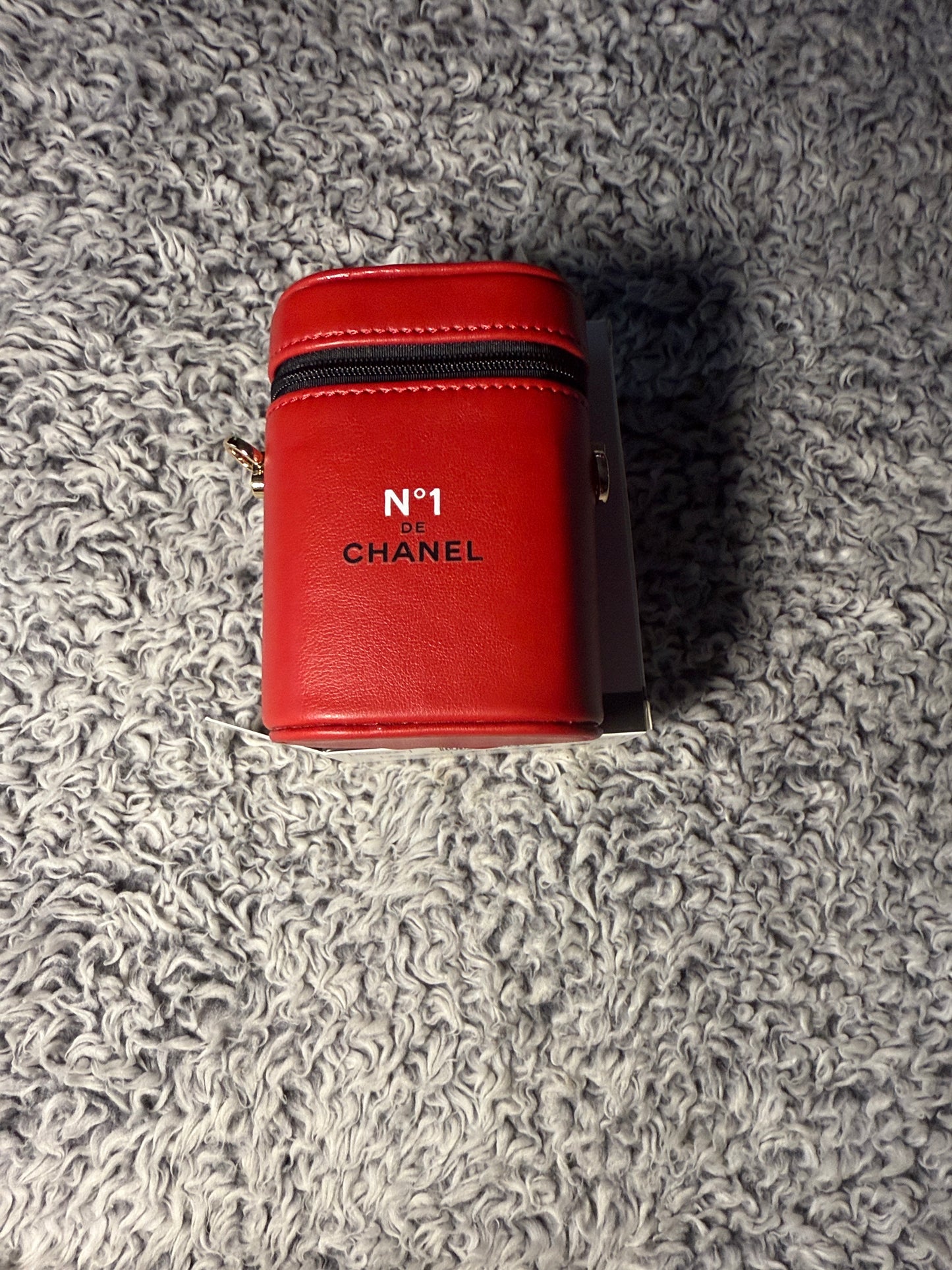 Chanel N1 red leather pouch