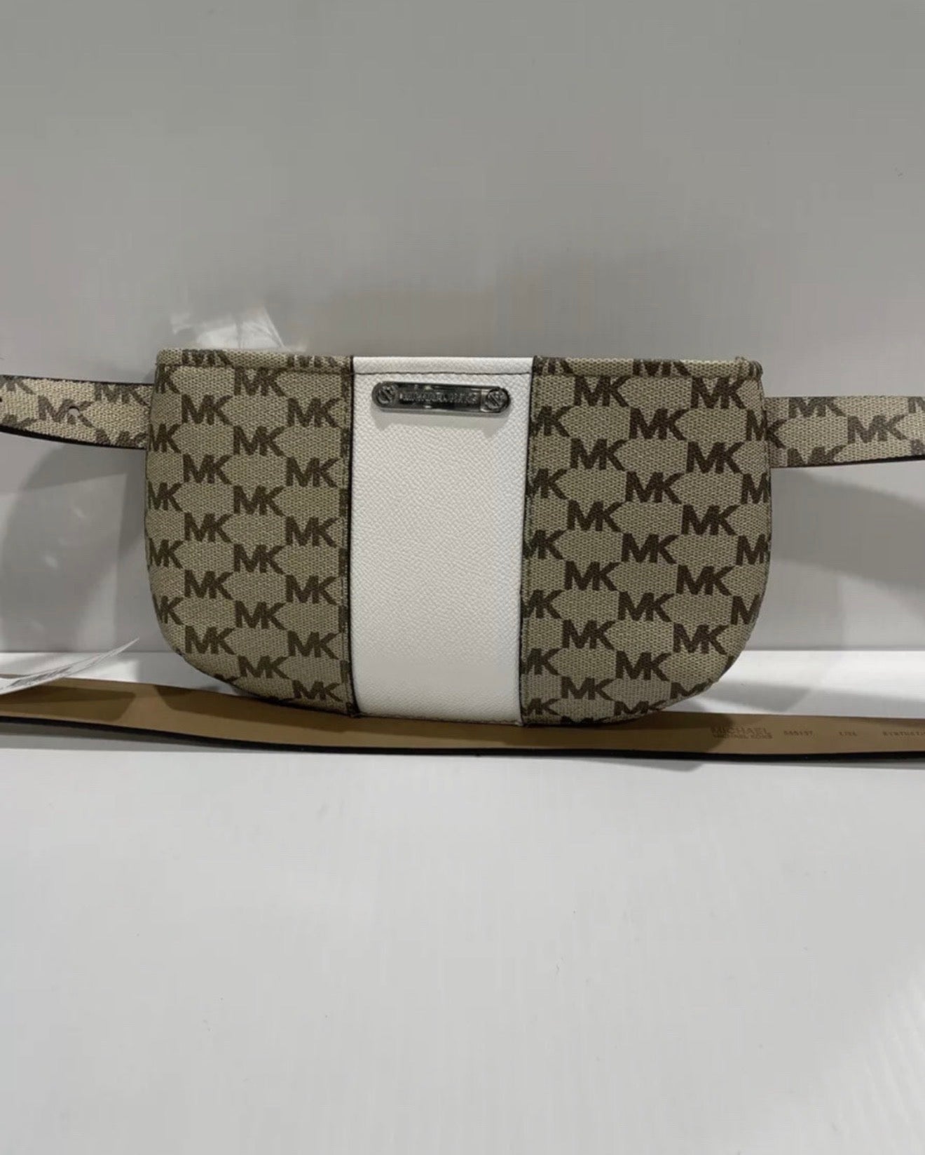Michael Kors Adjustable Belt Bag Fanny Pack MK Signature Logo S/M Rare