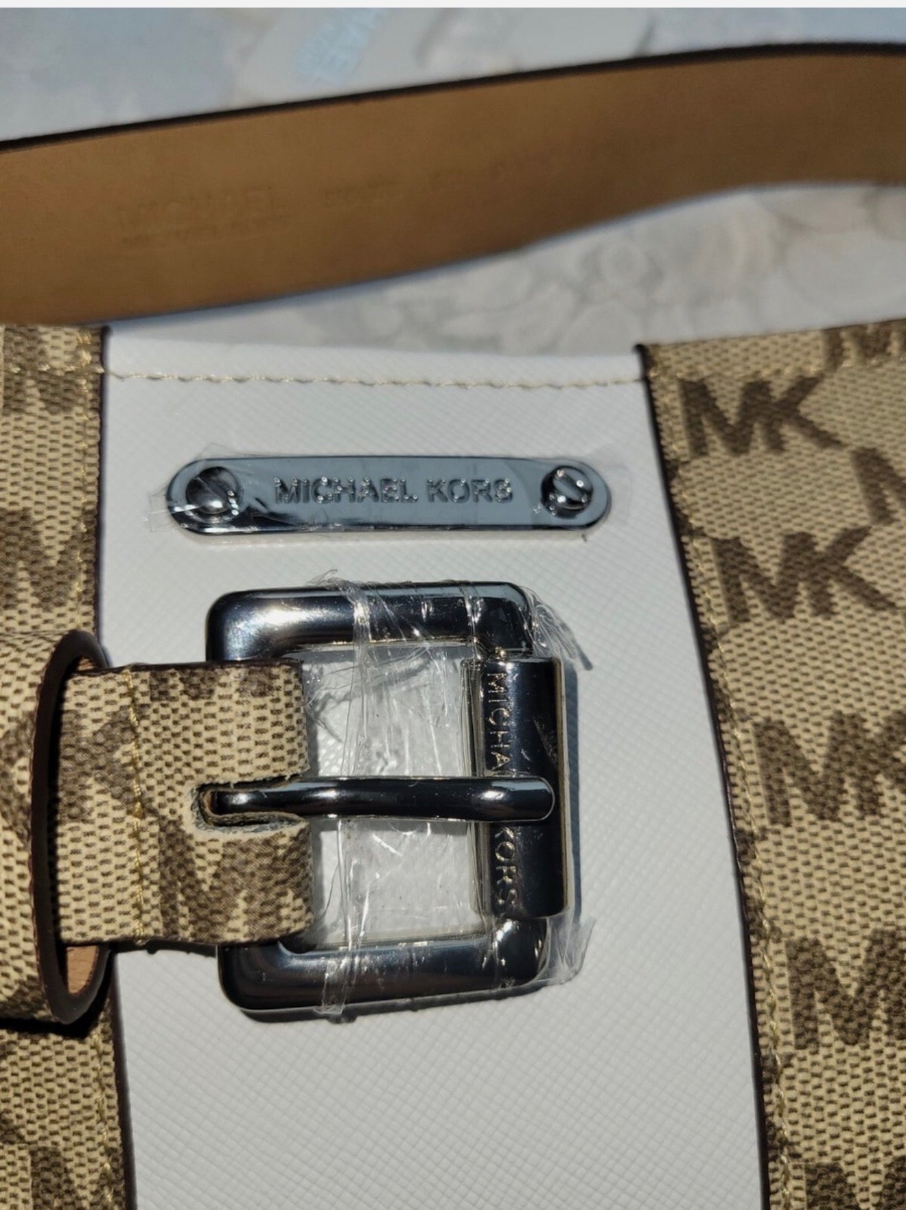 Michael Kors Adjustable Belt Bag Fanny Pack MK Signature Logo S/M Rare