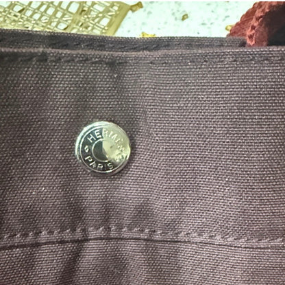 Hermes canvas tote bag