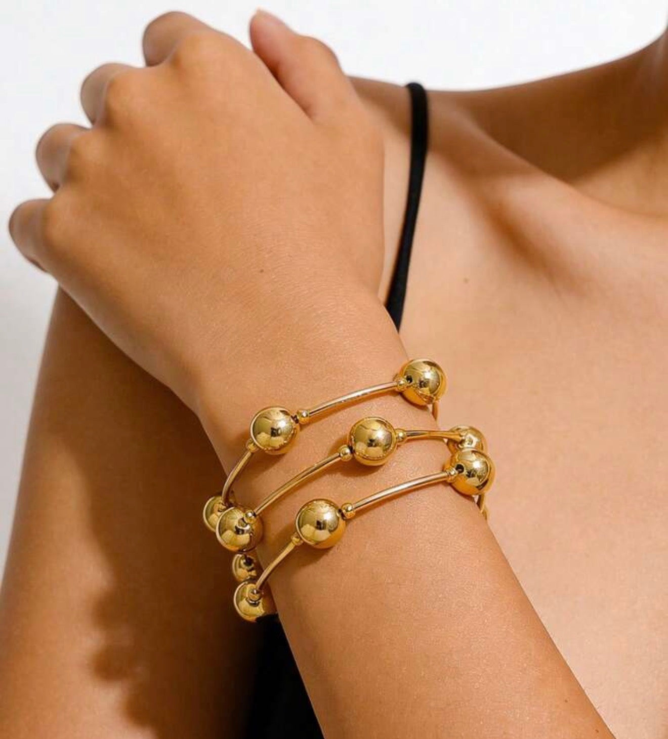 Vintage stackable bracelet set of 3
