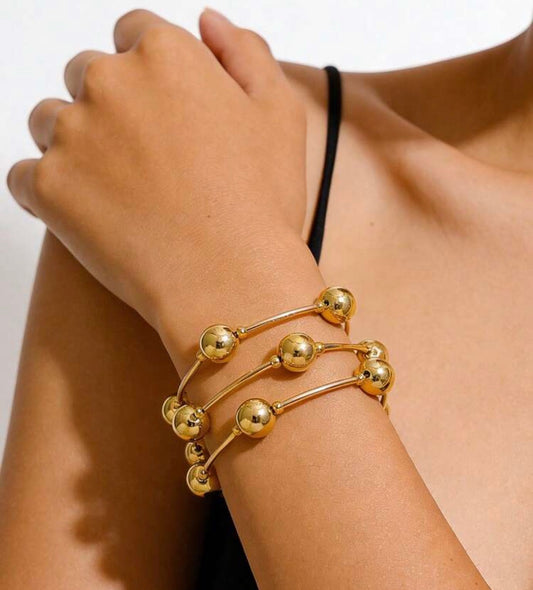 Vintage stackable bracelet set of 3