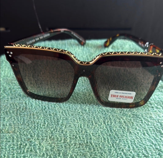 True Religion brown oversized glasses