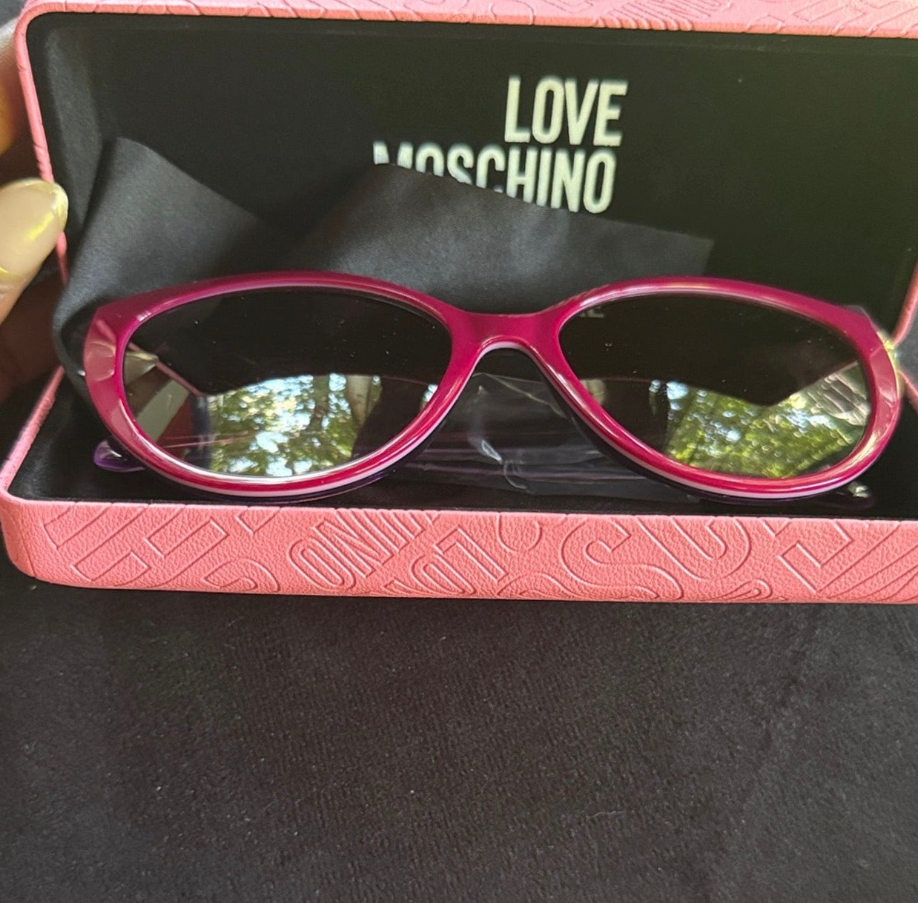 Love Mochino fuchsia sunglasses (authentic)
