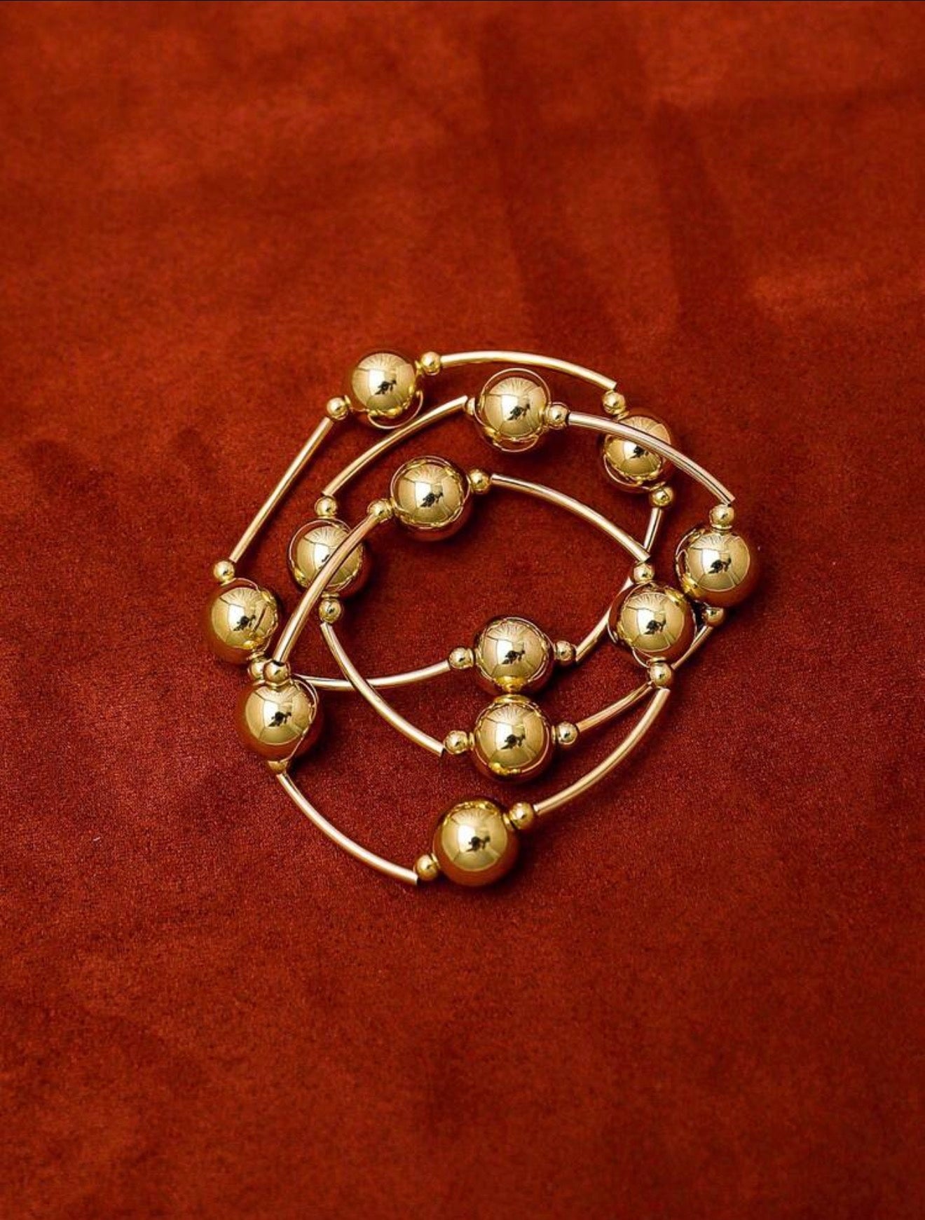 Vintage stackable bracelet set of 3
