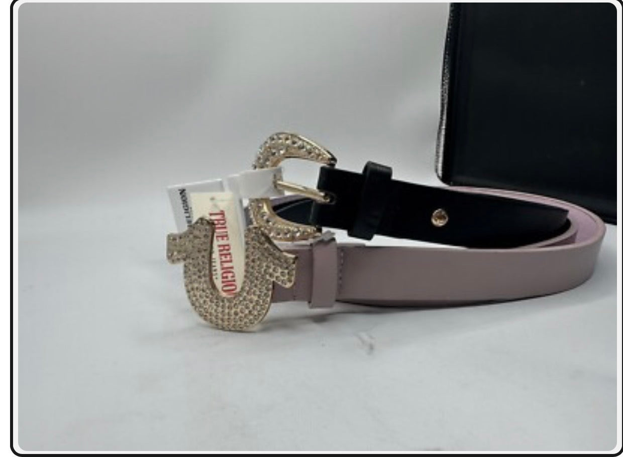 True religion pink belt