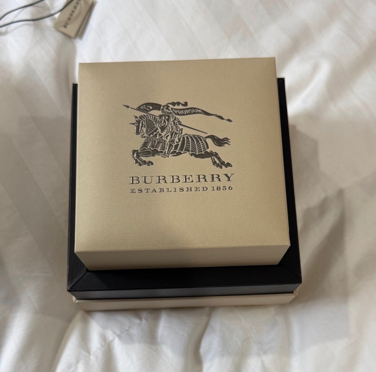 Burberry Beige and silver women watch (authentic)