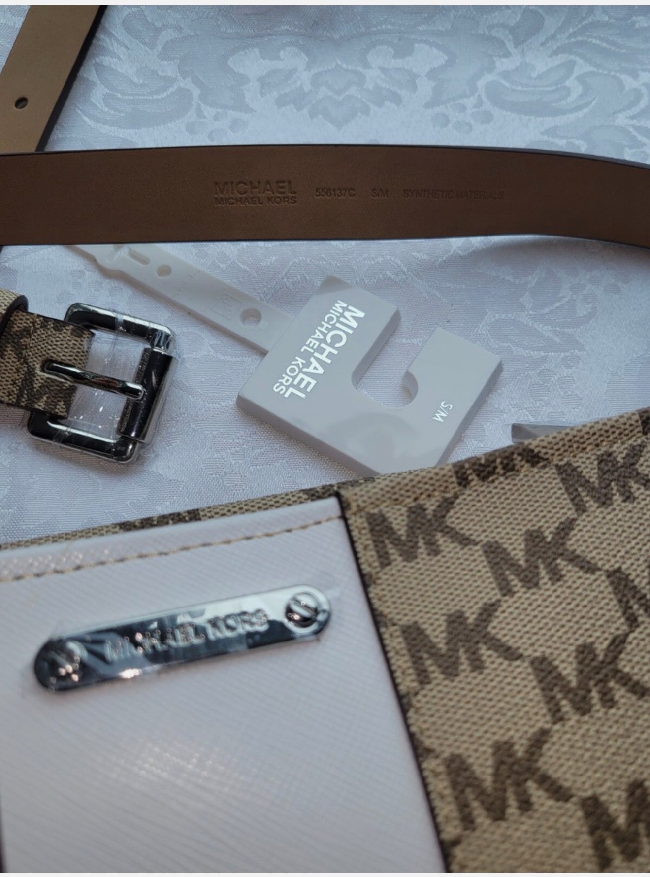 Michael Kors Adjustable Belt Bag Fanny Pack MK Signature Logo S/M Rare