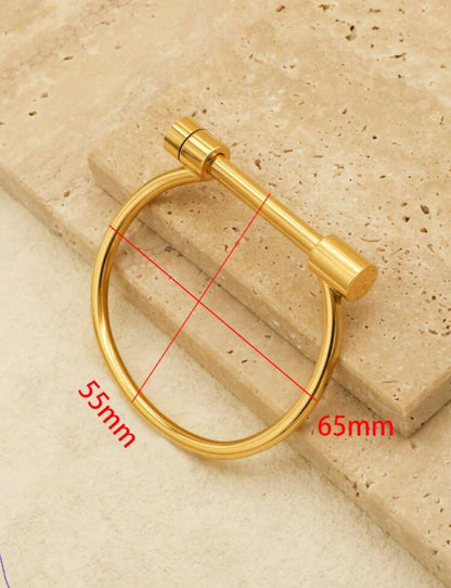 Stainless steel cuff bracelet