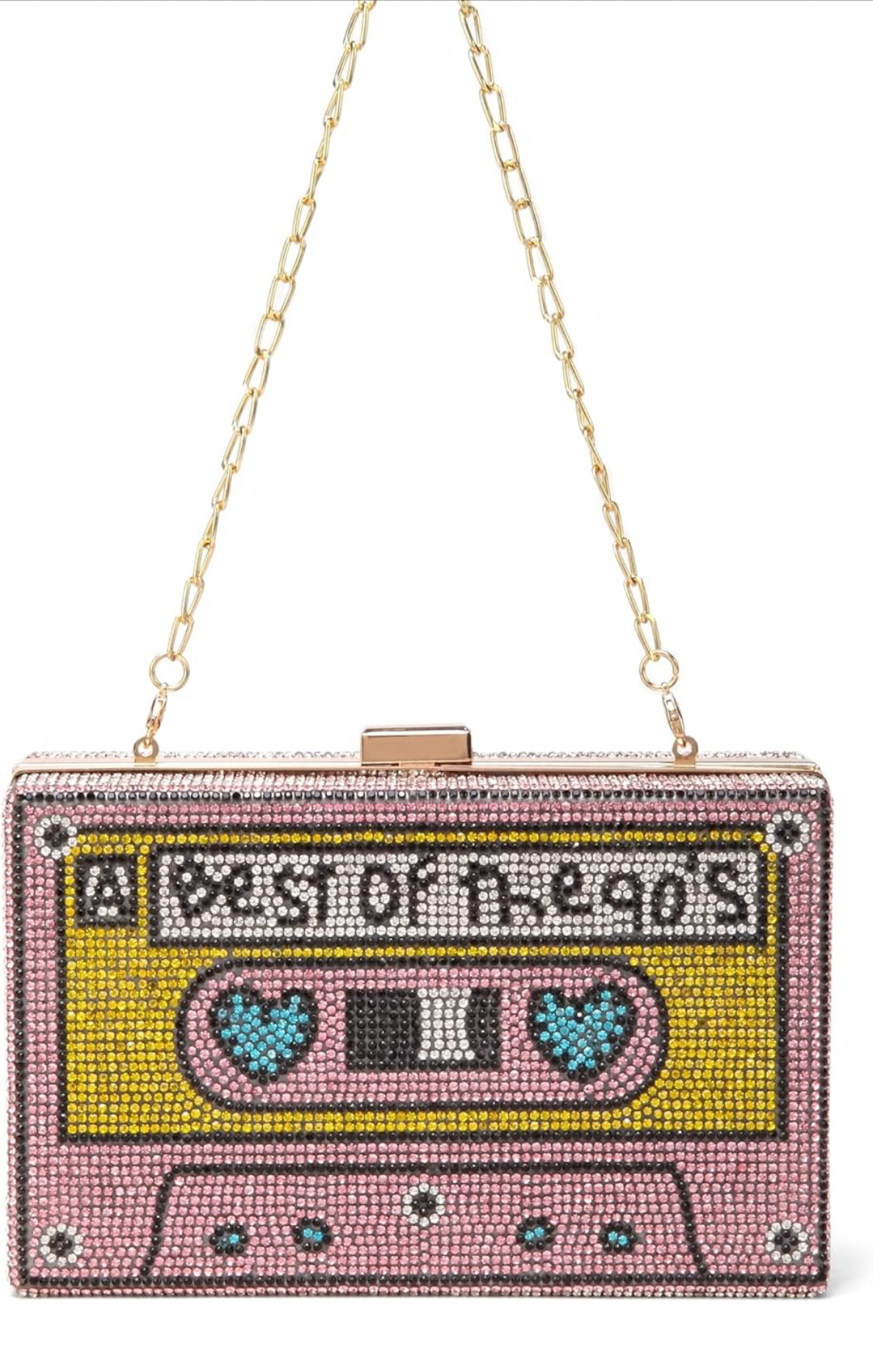 Rhinestone tape cassettes bag